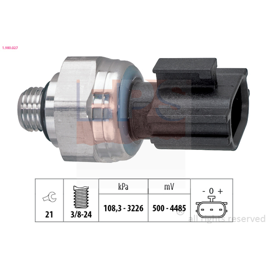 1.980.027 - Pressure Switch, air conditioning 