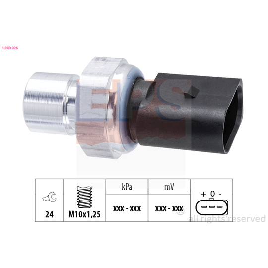 1.980.026 - Pressure Switch, air conditioning 