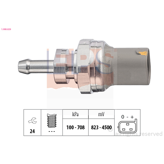 1.980.029 - Sensor, exhaust pressure 