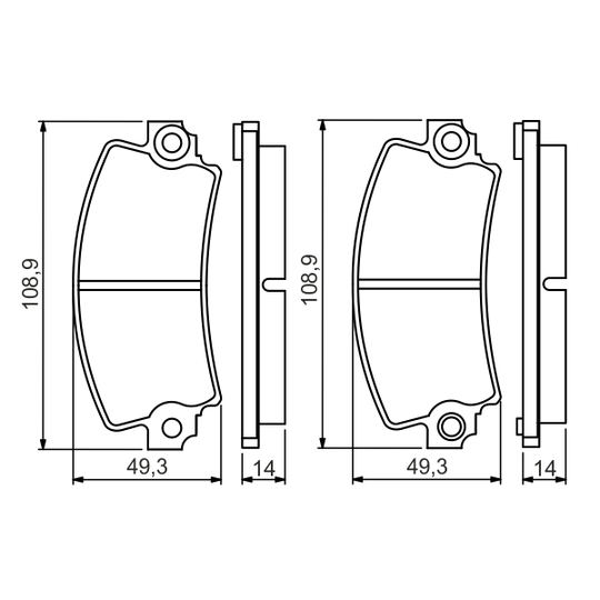 0 986 495 270 - Brake Pad Set, disc brake 