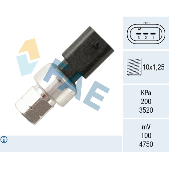 15814 - Pressure Switch, air conditioning 