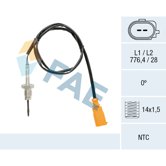 68608 - Sensor, exhaust gas temperature 