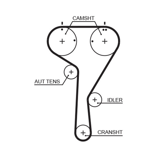 K045680XS - Timing Belt Set 