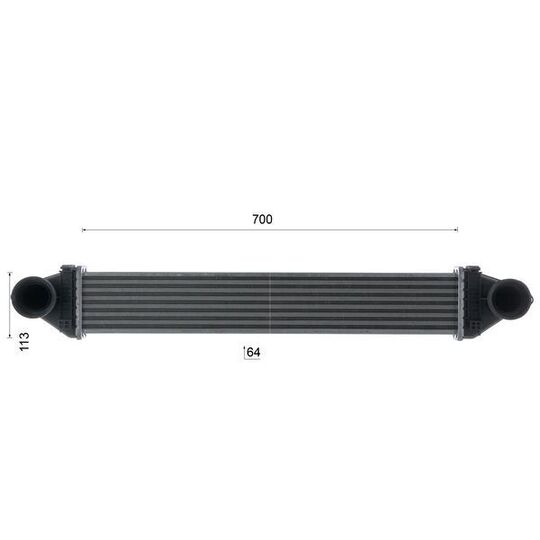 CI 85 000S - Intercooler, charger 