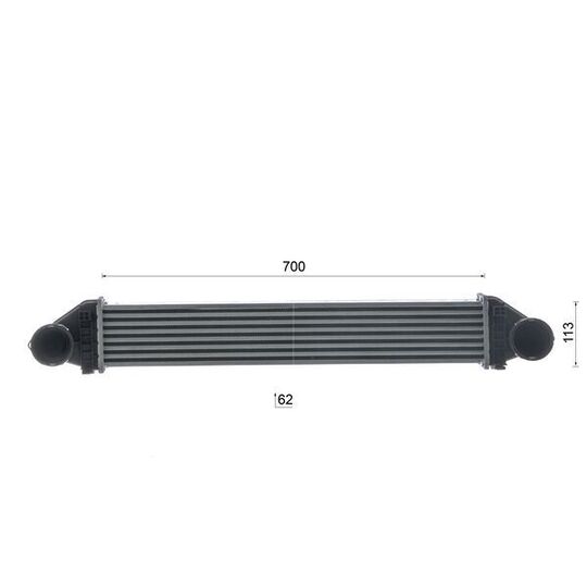 CI 84 000S - Intercooler, charger 