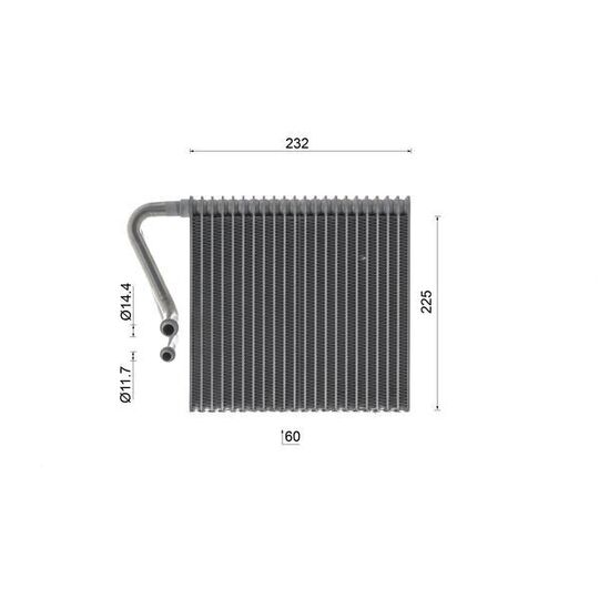 AE 216 000S - Evaporator, air conditioning 