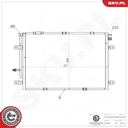 Condenser, air conditioning