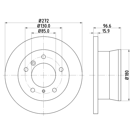 8DD 355 128-411 - Brake Disc 