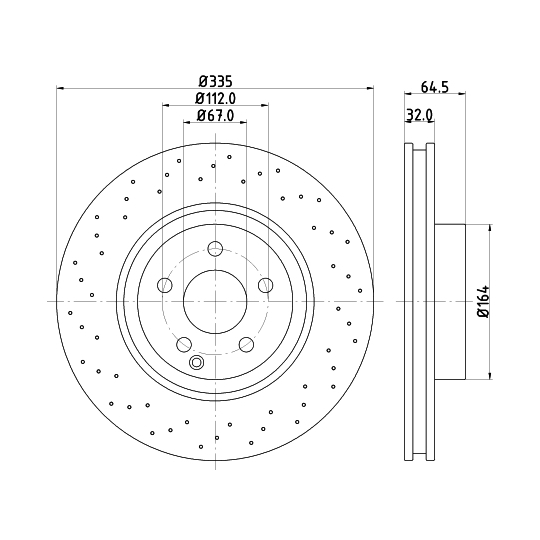 8DD 355 128-871 - Brake Disc 