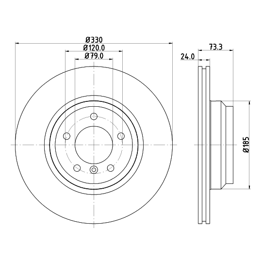 8DD 355 128-431 - Brake Disc 