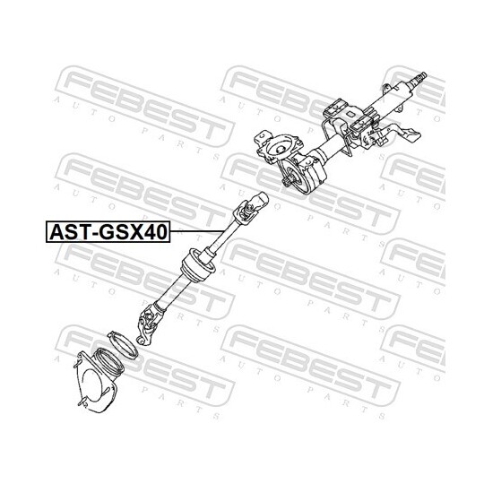 AST-GSX40 - Steering Shaft 
