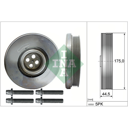 544 0604 20 - Belt Pulley Set, crankshaft 