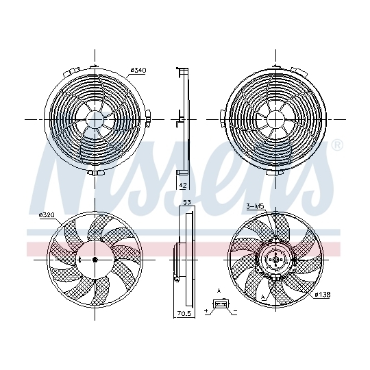 850149 - Fan, radiator 