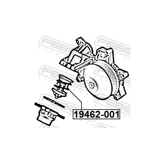 19462-001 - Thermostat, coolant 