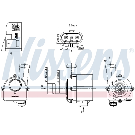 832175 - Auxiliary Water Pump (cooling water circuit) 