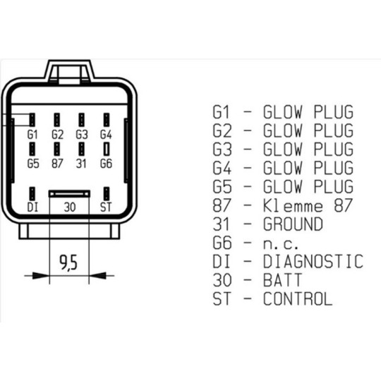 MHG 71 - Control Unit, glow plug system 