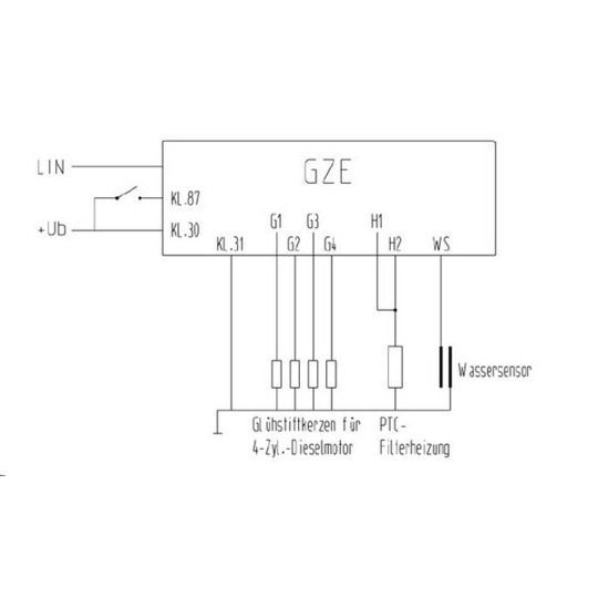 MHG 84 - Control Unit, glow plug system 