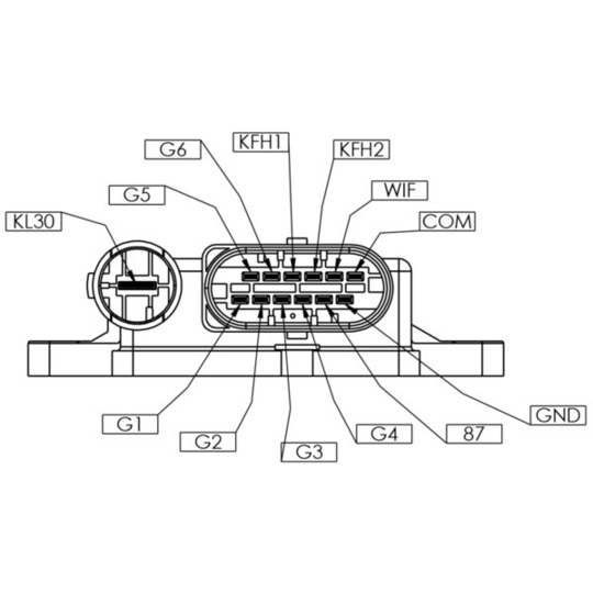MHG 59 - Control Unit, glow plug system 