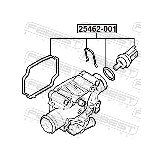 25462-001 - Thermostat, coolant 