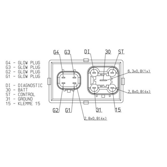 MHG 69 - Control Unit, glow plug system 