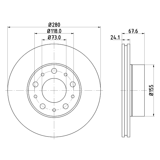 8DD 355 127-811 - Brake Disc 