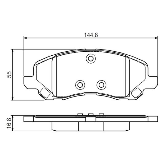 0 986 495 170 - Brake Pad Set, disc brake 