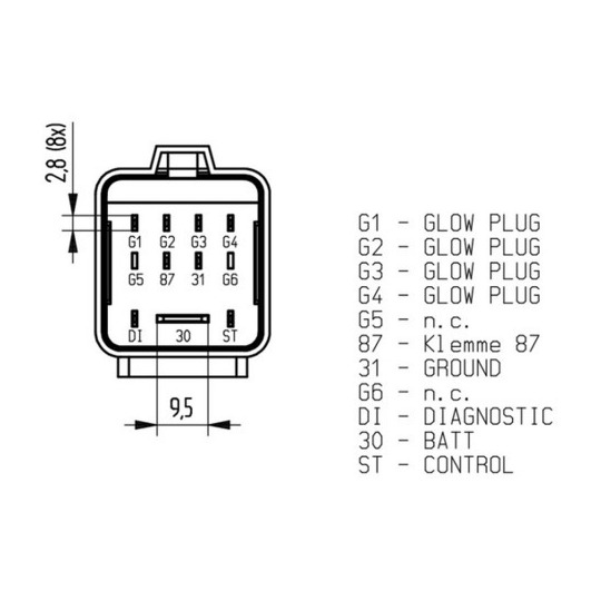 MHG 80 - Control Unit, glow plug system 