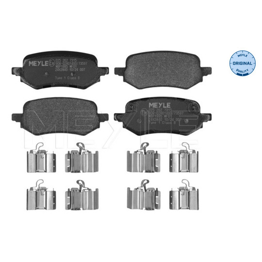 025 262 7315 - Brake Pad Set, disc brake 