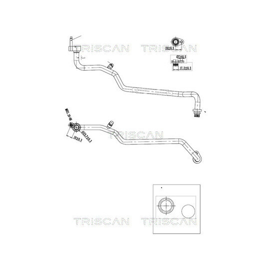 High-/Low Pressure Line, air conditioning