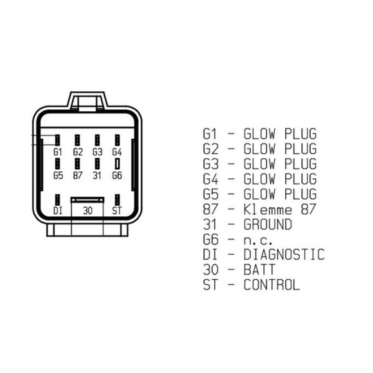 MHG 72 - Control Unit, glow plug system 