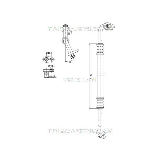 High-/Low Pressure Line, air conditioning