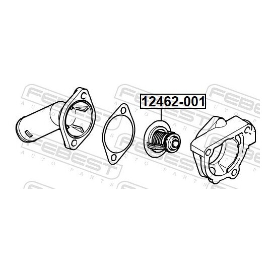 12462-001 - Thermostat, coolant 