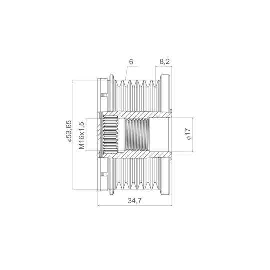 Alternator Freewheel Clutch