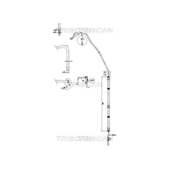 8516 16037 - Hydraulic Hose, steering 