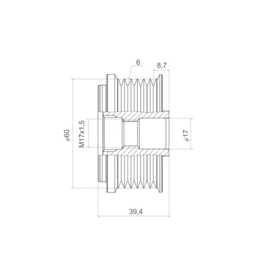 Alternator Freewheel Clutch
