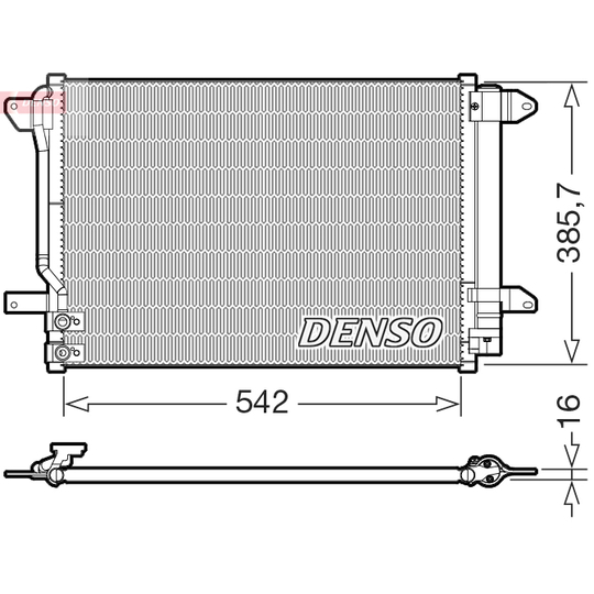 DCN32072 - Condenser, air conditioning 