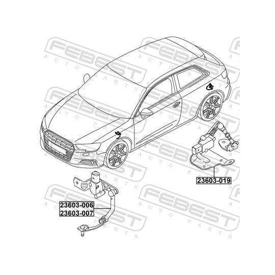 23603-019 - Sensor, headlight levelling 
