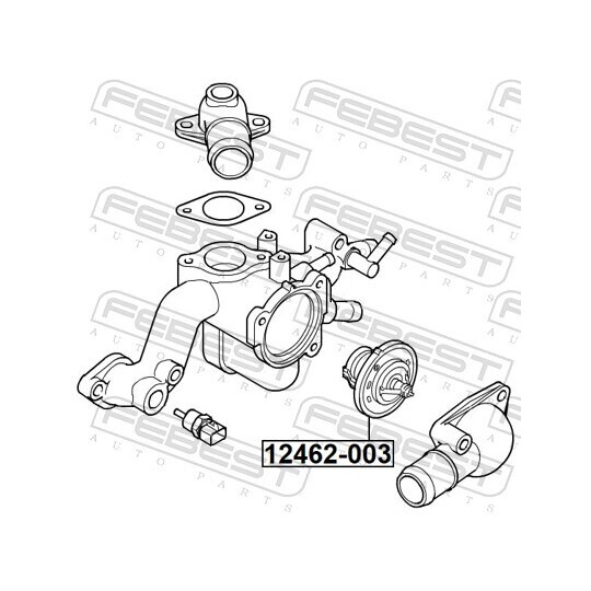 12462-003 - Thermostat, coolant 