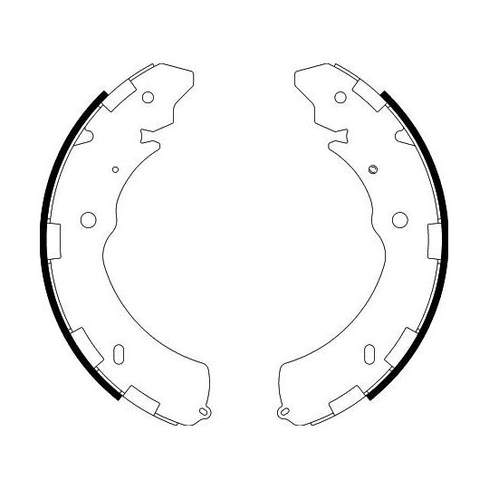 8DB 355 000-421 - Brake Shoe Set 