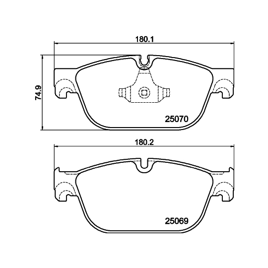 8DB 355 021-141 - Brake Pad Set, disc brake 