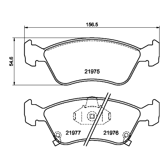 8DB 355 016-981 - Brake Pad Set, disc brake 