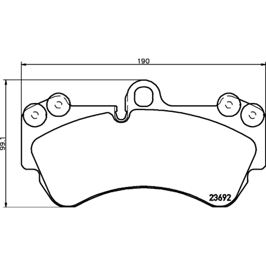 8DB 355 018-701 - Brake Pad Set, disc brake 