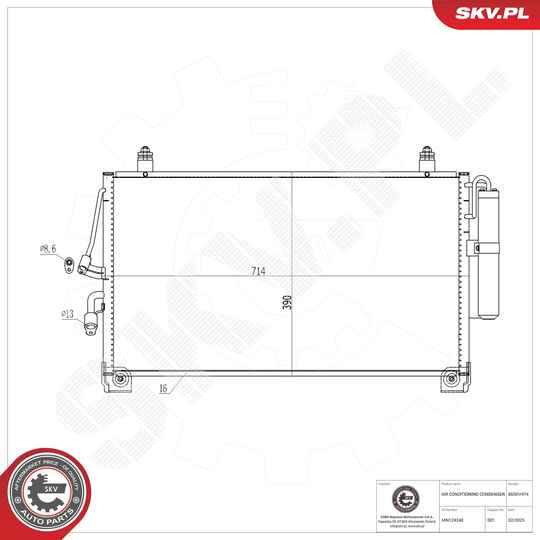 Condenser, air conditioning