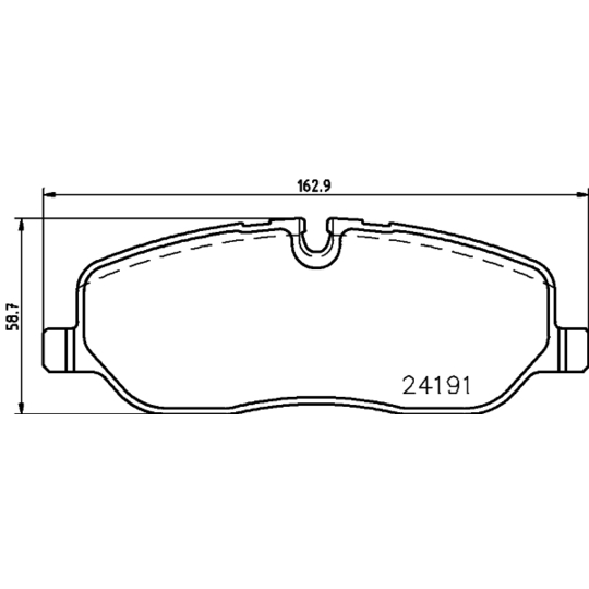 8DB 355 011-971 - Brake Pad Set, disc brake 