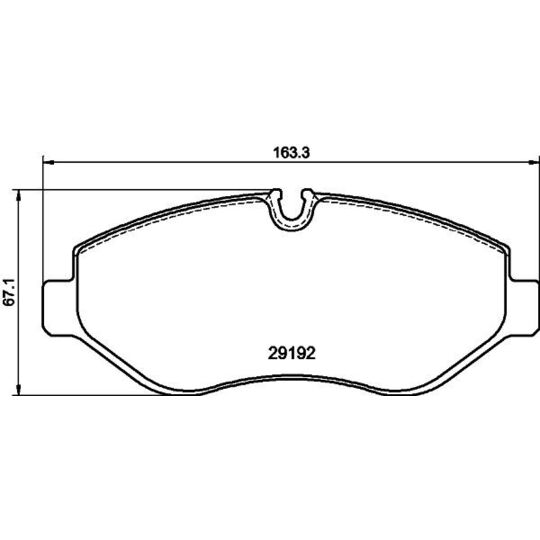 8DB 355 043-881 - Brake Pad Set, disc brake 