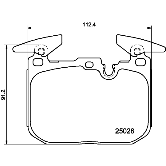 8DB 355 025-771 - Brake Pad Set, disc brake 