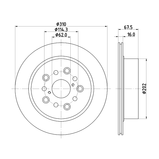 8DD 355 122-231 - Brake Disc 