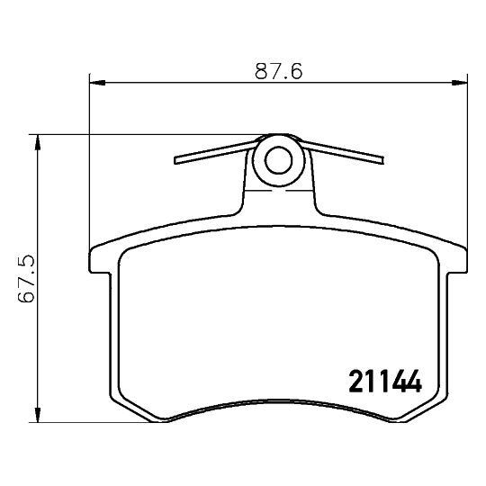8DB 355 017-951 - Brake Pad Set, disc brake 