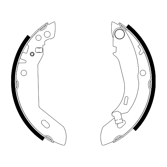 8DB 355 000-591 - Brake Shoe Set 