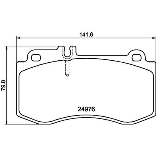 8DB 355 014-821 - Brake Pad Set, disc brake 